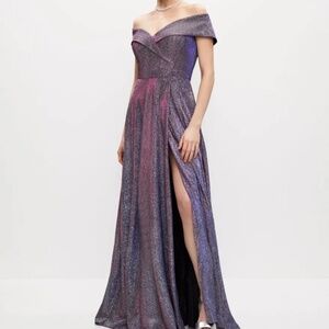 Sweetheart neck line evening gown
